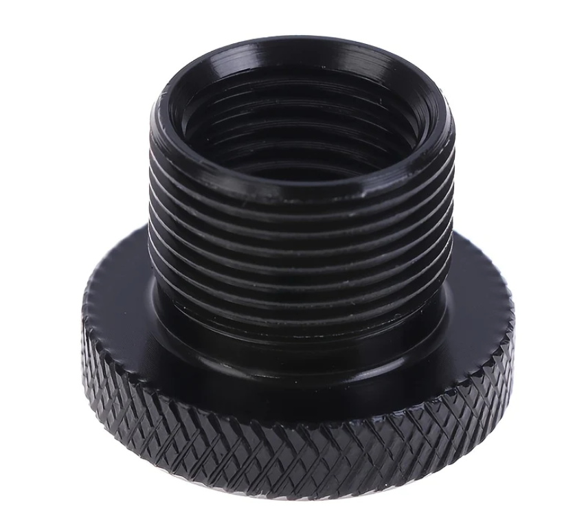 Thread Convert 1/2x28 Thread to 5/8x24 Thread Black Color Aluminum Fue