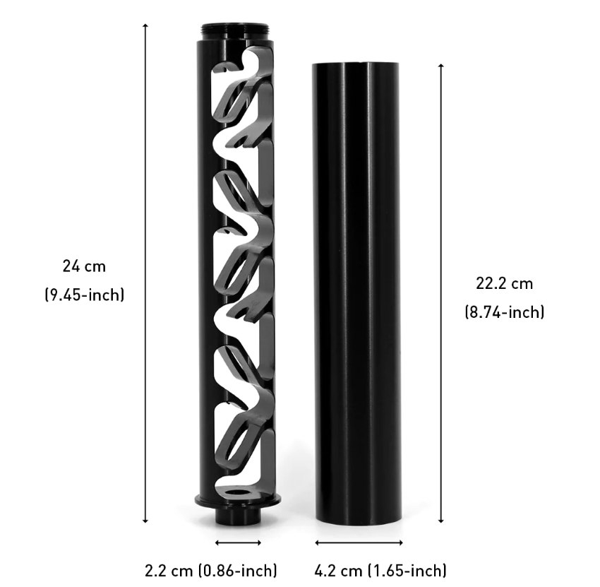 10 inch Fuel Filter 1/2-28 5/8-24 New Model Solvent Trap Aluminum for NAPA 4003 WIX 24003