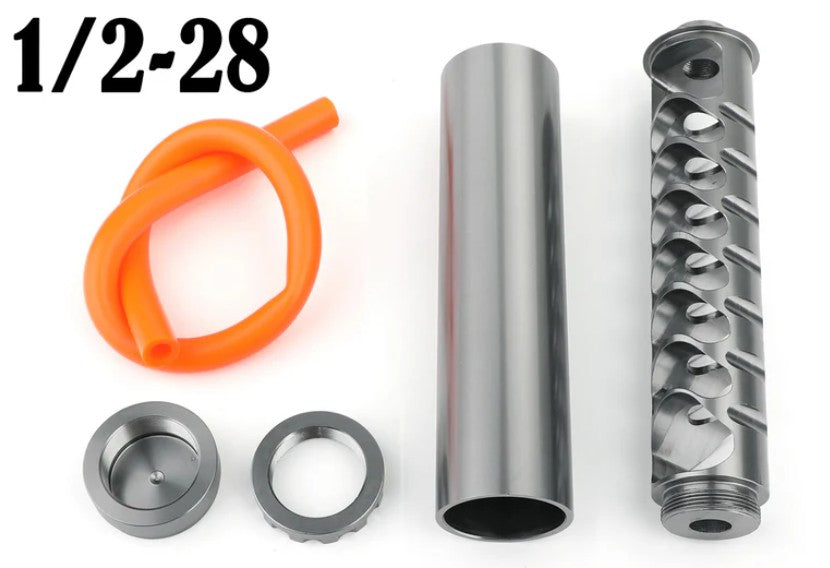 6 inch Fuel Filter 1/2-28 5/8-24 Aluminum Solvent Trap Napa 4003