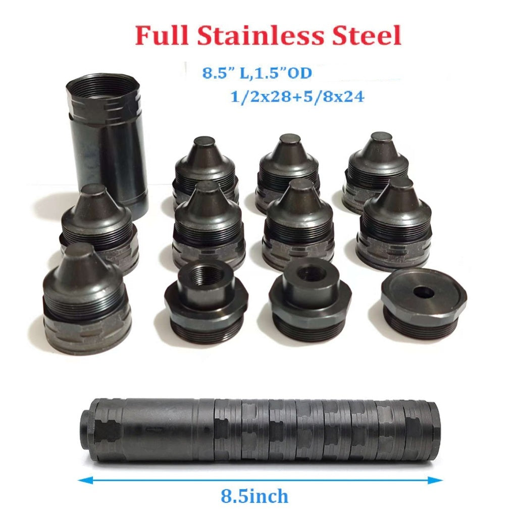 8.5"L Stainless Steel Modular Solvent Trap Kit 1/2-28 5/8-24 NAPA 4003 WIX 24003