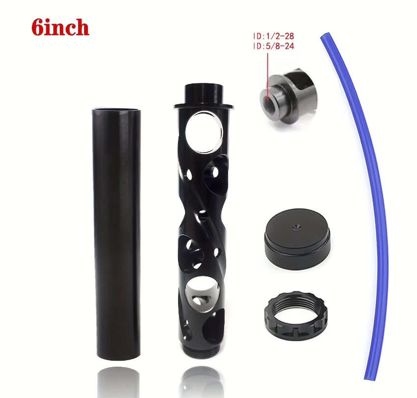 6 inch Solvent Trap Fuel Filter 1/2-28 5/8-24 New Aluminum for NAPA 4003 WIX 24003