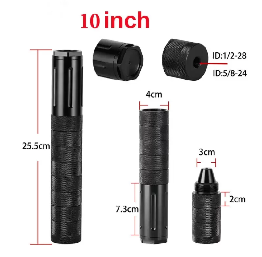 10 Inch 7075 Aluminum Modular Solvent Trap Kit - 1/2x28 5/8x24 Thread ...