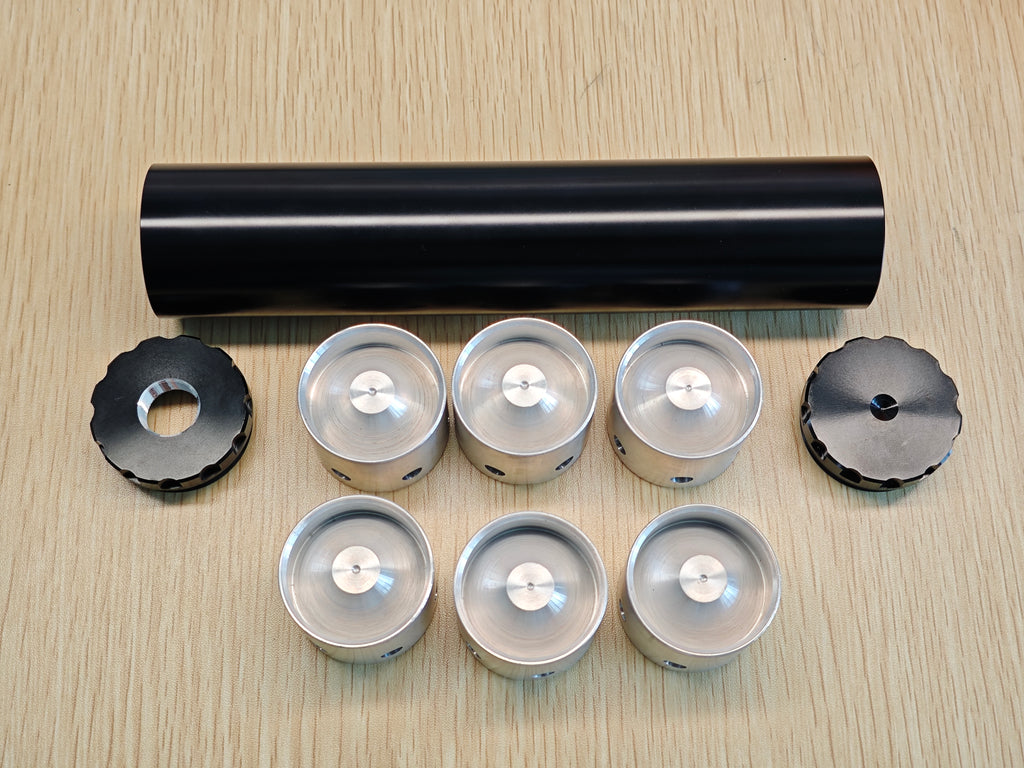 8 Inch Aluminum OD 1.5" 6 Cups Solvent Trap