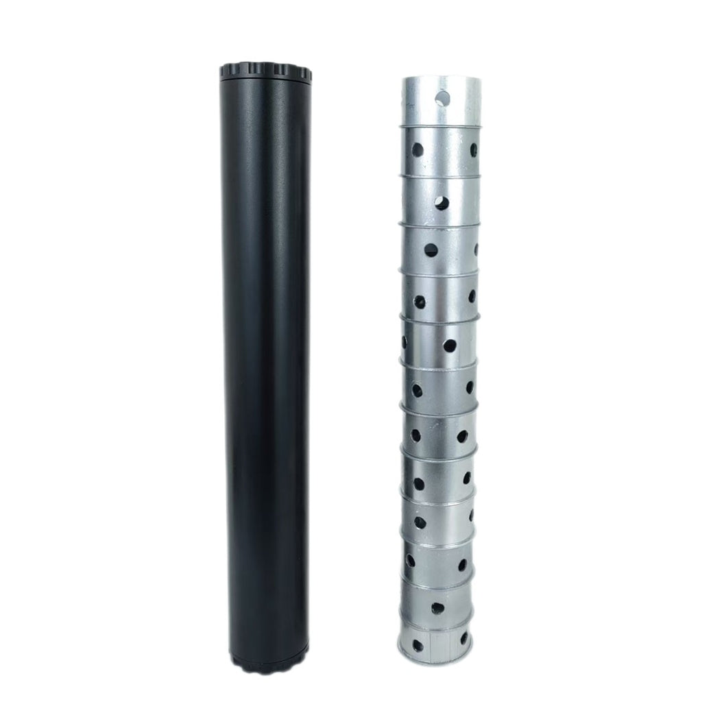 New 10 Inch Aluminum 1.65 OD 10 Cups Solvent Trap