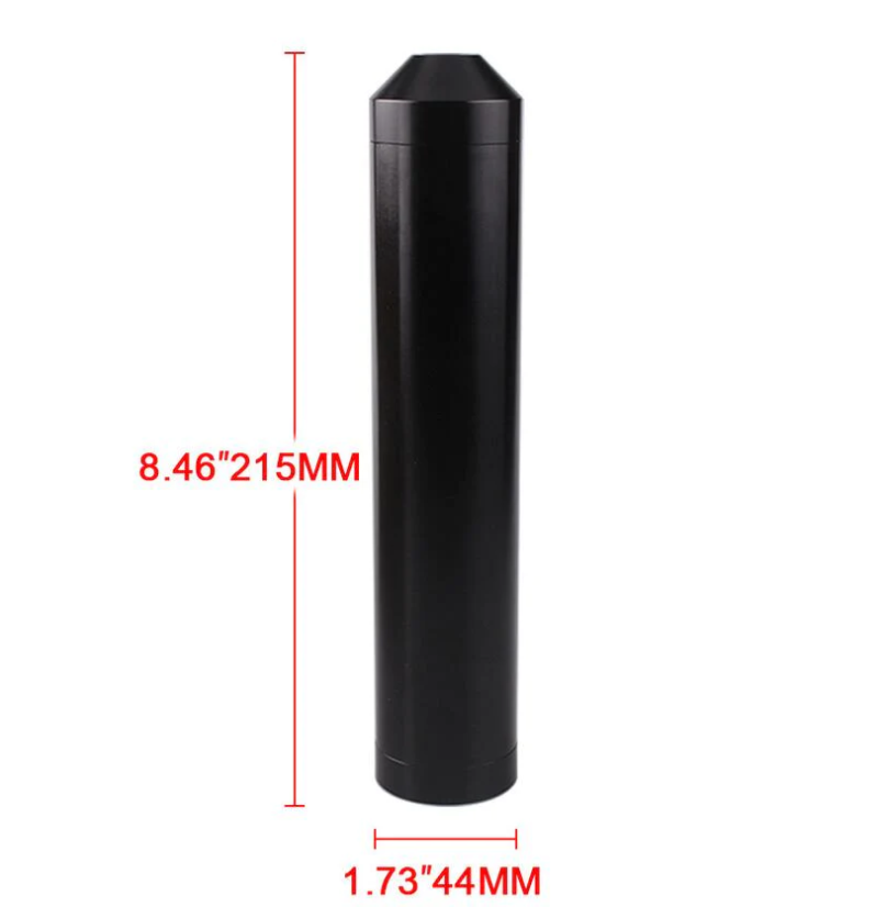 8.5 Inch 1/2-28 5/8-24 Solvent Trap Aluminum Tube Car Fuel Filter for NaPa 4003 WIX 24003 Solvent Black