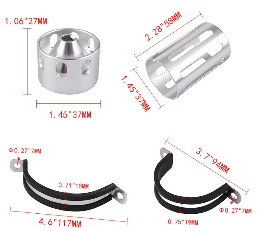 8.5 Inch 1/2-28 5/8-24 Single Core Tube Solvent Trap oil filter suppressor   Napa Fuel Filter